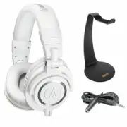 Audio-Technica ATH-M50xW Monitor Headphones w/ Headphone Stand & Extension Cable