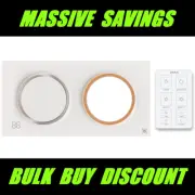 DOMUS INFINITY 6 in 1 Slimline Luxury Bathroom LED Light Heater Exhaust Fan IXL