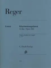 Reger Clarinet Quintet in A Major Op 146 Parts Sheet Music Henle Urtext Book