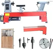 750W 39.4 * 12 Inch Multi-function Mini Woodworking Lathe, Three-speed Stepless Speed 650-1450/1600-3800/1250-2800RPM, For Woodworking DIY Wood Carving