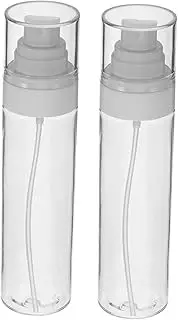 Healeved Set of 2 Mini Travel Makeup Spray Bottles 100ml Reusable Pet Plastic Containers for Hair Spray
