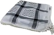 Original Arab Keffiyeh Military Shemagh 100% Cotton Neck Scarf Wrap Made In Palestine For Men And Women