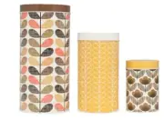 orla kiely house canister set of 3