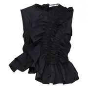 [Cecilie Bahnsen] Sleeveless Smock Top With Asymmetric Hem