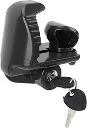 Generic Trailer Hitch Lock with Keys, Heavy Duty Universal RV Coupler Lock for 1 7/8inch 2inch 2 5/16inch Couplers, Trailer Tongue Lock for Vehicle Tow Boat RV Truck (Black)