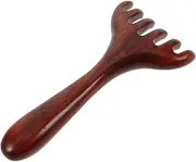 SHERCHPRY Wooden Foot Massager Comb with Long Handle Exquisite Design for Comfortable Scalp Massage for Home and Travel Use