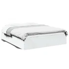 Bed Frame Bed Base Mattress Base Bedstead Bedroom White Engineered Wood vidaXL