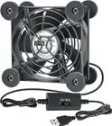 Small USB Computer Fan 80mm, 5V Powered for Receiver DVR Playstation...