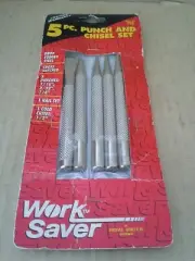 Work Saver 5PC Punch Chisel Set . China. New sealed