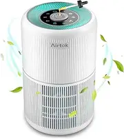 AIRTOK Air Purifiers, Air Purifier for Bedroom Home with Aromatherapy Sponge, 4-Stage Air Filter Removes 99.97% of Dust, Pollen and Ultrafine Particles, H13 HEPA Air Purifiers with Timer, Night Light