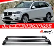 For BMW X5 F15 2014-2018 15 Roof Rack Cross Bars Luggage Carrier Black Aluminum
