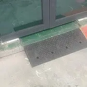 Mobility Scooter Driveway Wheelchairs Rubber Entry Ramp,Heavy Duty Large Transition Ramps for Doorway Indoor Loading Docks Parking Lots,Include Fittings