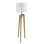 Oriel Lighting Lund Complete Floor Lamp White
