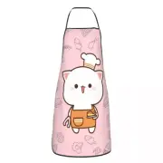 Funny Cooking Master Apron Men Women Unisex Kitchen Chef Mochi Cat Tablier B