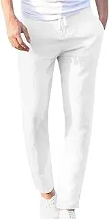 [Generic] Fashion Men Casual Work Cotton Blend Elastic Waist Long Pants Trousers Chinos Men