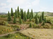 HO Scale Scenery - 26925 - Model Spruce Trees - 10 pack