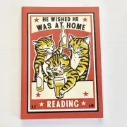 Cute Last Call Cats Vintage Style Note Book - Junk Journal Diary - Arna Miller