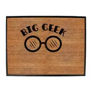 Big Geek - Funny Novelty Doormat Man Cave Floor mat