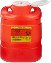 BD Sharps Collector 8.2 qt Large, Red