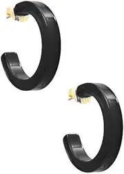 [ZENZII] Small Resin Open Hoop Earrings for Women Girls