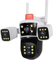 8K 16MP IP Camera WiFi Three Screens Outdoor PTZ Cameras Home Security Protection Auto Tracking CCTV Video Surveillance Cam(U/K,12MP 6K Camera)
