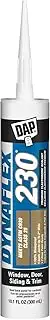 DAP Dynaflex 230 Premium Elastomeric Sealant, White WT099, 10.1 Oz (7079807102)