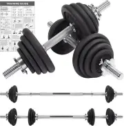20kg Adjustable Dumbbell Set One Set for All Dumbbell and Barbell Compact Han