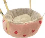 Cat Hammock - Indoor Cat Hammocks | Cat Swing Hammock - with Non-Slip Base, Adjustable Straps and Hooks, Plush Cat Swing Hammock