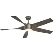 Aire 04613 Sky Parlor 56" Burnished Nickel LED Ceiling Fan with Light by Minka