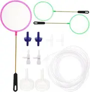HAPINARY 1 Set/13pcs Fish and Shrimp Hatching Accessories Folding Fishing Net Fishing Kit Air Hose Aquarium Fish Net Brine Shrimp Net Fish Catching Net Catch and Release Net Landing Net Set