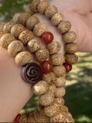 Bodhi seed Prayer/Meditation bracelet, mix agate stone,12.5MM bead
