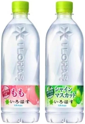 12 x Coca Cola ILOHAS White Peach, Muscat Flavored Water 540ml, JAPAN, US Seller