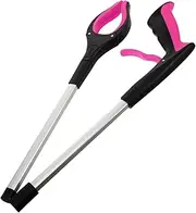 Ipetboom Foldable Grabber Tool for Elderly Durable Reaching Aid for Trash and Litter Pickup Lightweight Waste Picker for Easy Cleaning Hard to Reach Areas