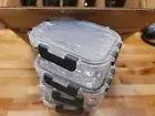 [10-Pack] Glass Meal Prep Containers with Lids-MCIRCO Food Storage gray 13oz