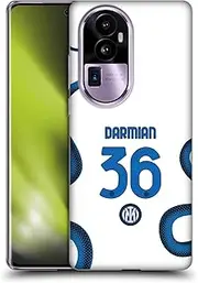Head Case Designs Officially Licensed Inter Milan Matteo Darmian 2021/22 Players Away Kit Soft Gel Case Compatible with Oppo Reno10 Pro+