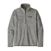Patagonia Better Sweater Womens 1/4 Zip Fleece Pullover - Birch White - XL