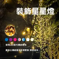 在飛比找蝦皮商城精選優惠-【臺灣出貨 】LED 星星燈 10米100燈 戶外防水款 聖