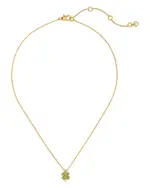 kate spade new york Pave Clover Pendant Necklace, 16-19