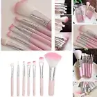 7pcs Pink Makeup Cosmetic Brushes Set Powder Foundation Eyeshadow Lip Brush