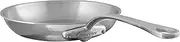 [Mauviel] M'Elite 5-Ply Hammered Polished Stainless Steel Frying Pan With Cast Stainless Steel Handles, 10.2-in Made In France