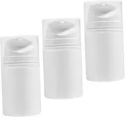 Gogogmee 3Pcs Refillable Lotion Pump Bottles Airless Makeup Dispenser for Liquid Foundation Travel Leak Empty Containers for Creams Serums and Moisturizers