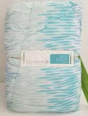 Pottery Barn Teen Kelly Slater Organic Trestles Ruched Standard Sham 26"x20"Blue