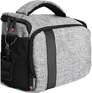 Digital Camera Bag Waterproof Shoulder Bag Video Camera Case Fit for Nikon Fit for Sony Fit for Lens Pouch Photography Photo Bag Fit for FOSOTO Fit for DSLR(Gray)