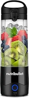 NutriBullet Portable Blender, Black, Blender, that Mixes Smoothies, Protein Shakes, Party Drinks & more on the go. 590ml Rechargeable Portable Blender Charged via USB-C, BPA-Free (NB07400K)