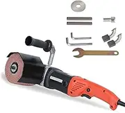 Electric Surface Conditioning Tool, Handheld Burnishing Tool with Drawing Wheel, Portable Electric Wire Drawing Machine, Polishing Machine with Lock Switch, for Woodwork and Detailing Work