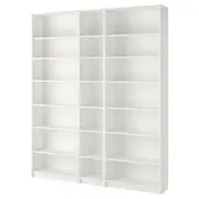 BILLY bookcase comb with extension units, white, 200x28x237 cm