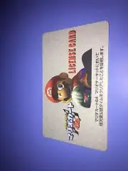 1996 Super Mario Kart 64 Tournament Prize License Card Promo Japanese Rare Toy