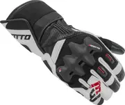 Bogotto Alton perforated Motorcycle Gloves, black-white, Size S for Men Black White