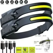 99000LM LED Headlamp Headlight USB Rechargeable Head Torch Light Lamp Flashlight