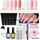 Anfillesan Quick Nail extension kit Gel Nail Polish Milky White Nail Art Tool